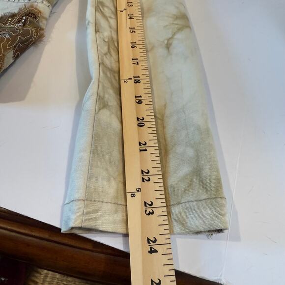 Boho Western Beaded Embellished Blazer Jacket Distressed Tie Dye – Size M - Picture 9 of 10